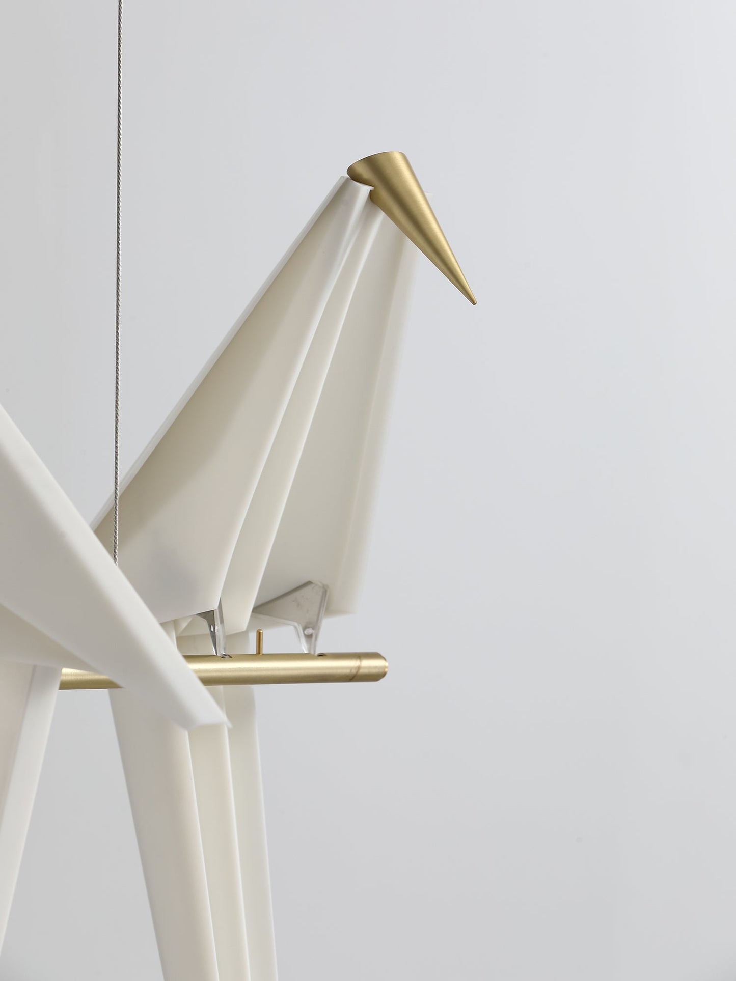 Paper Crane LED Chandelier with Warm Light