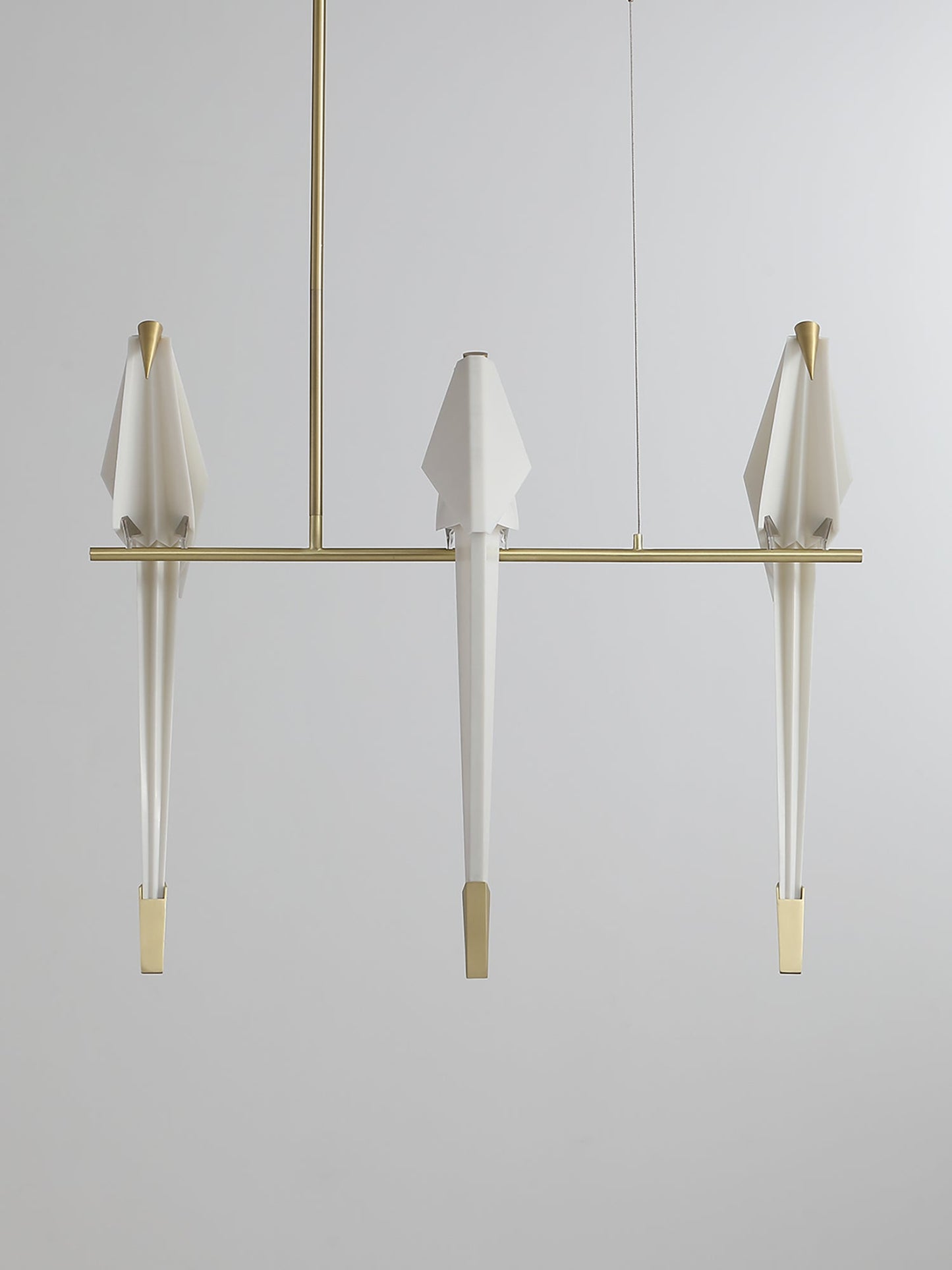 Paper Crane LED Chandelier with Warm Light