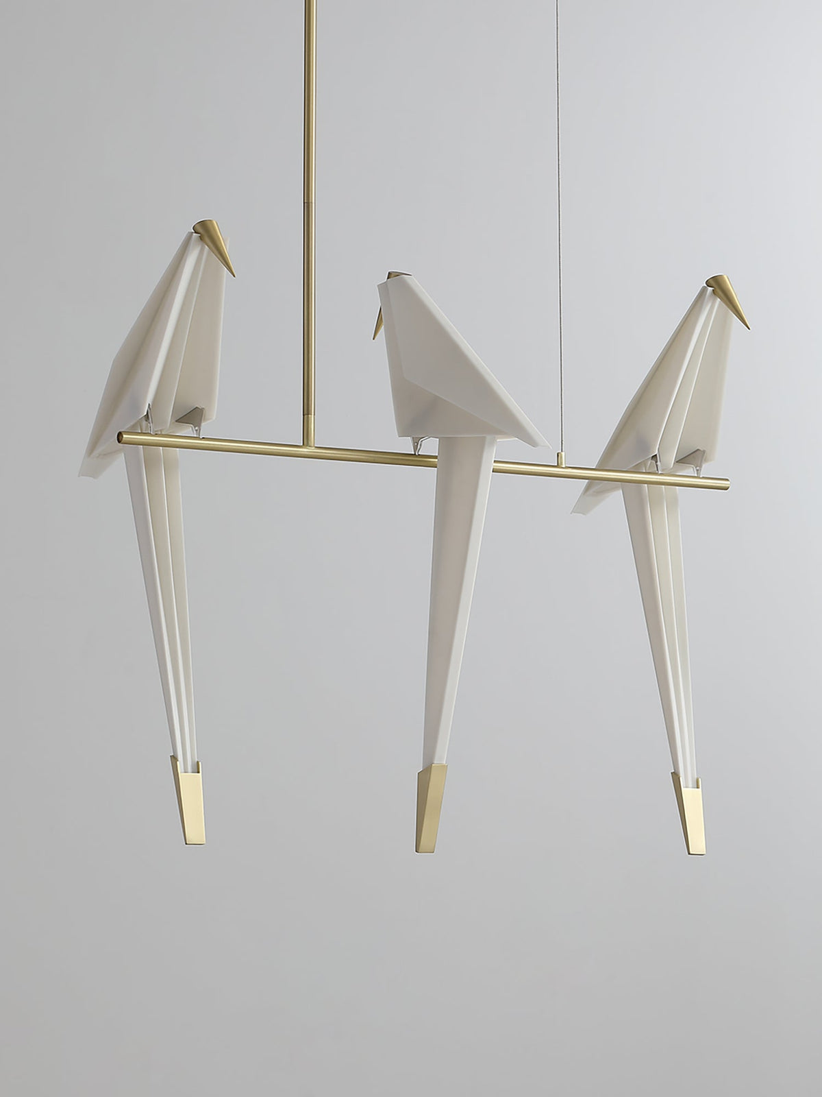 Paper Crane LED Chandelier with Warm Light