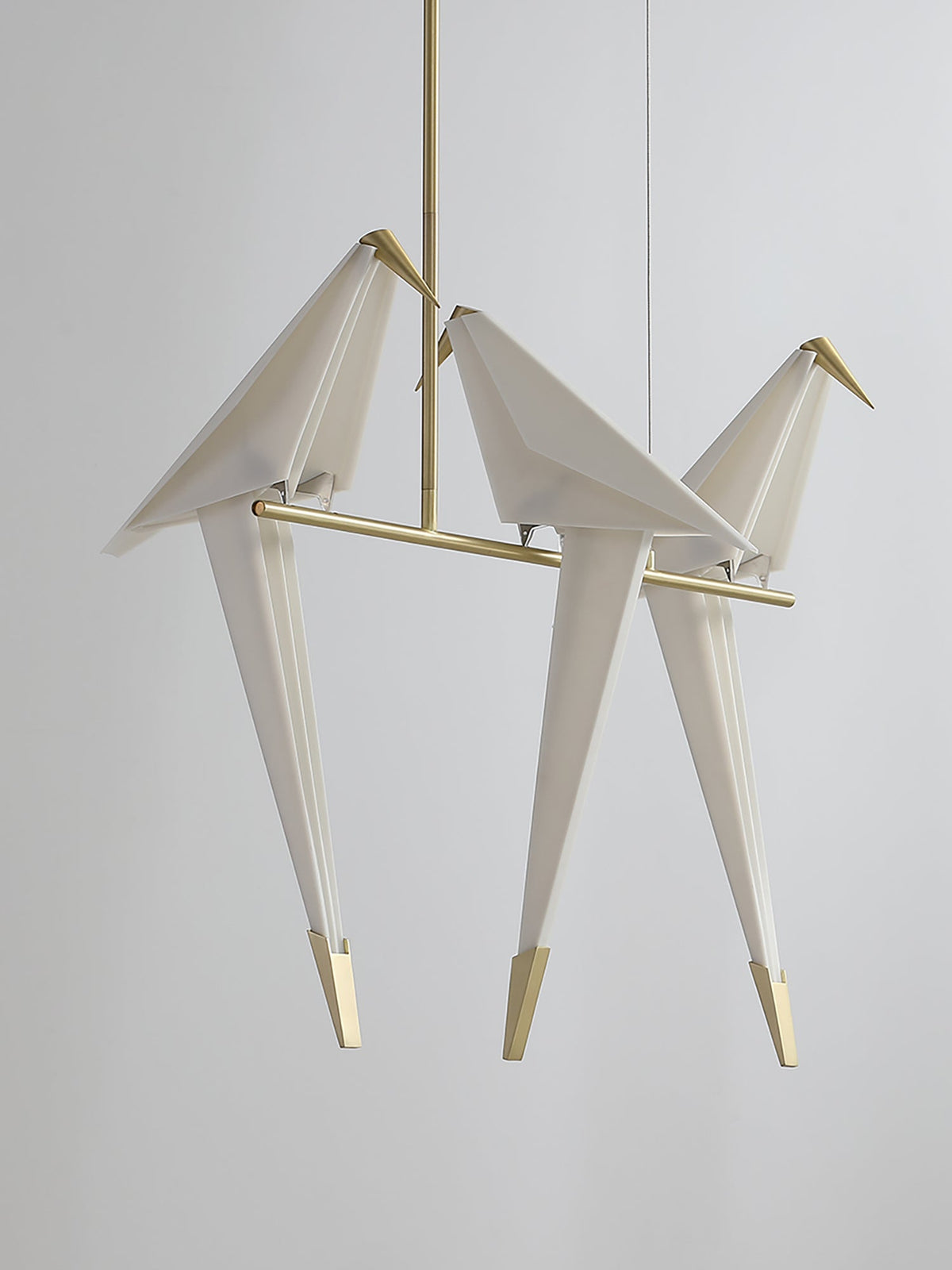 Paper Crane LED Chandelier with Warm Light