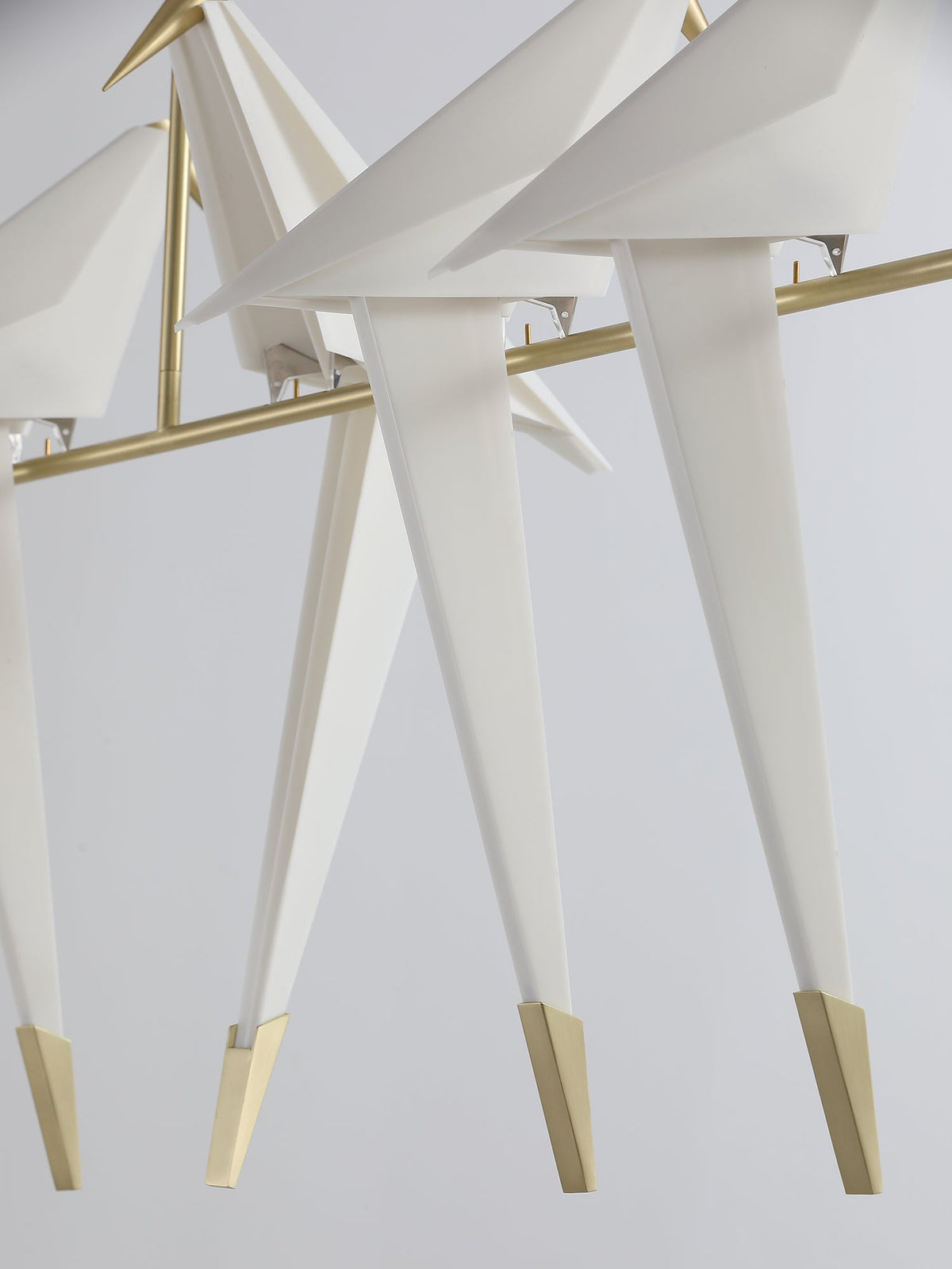 Paper Crane LED Chandelier with Warm Light