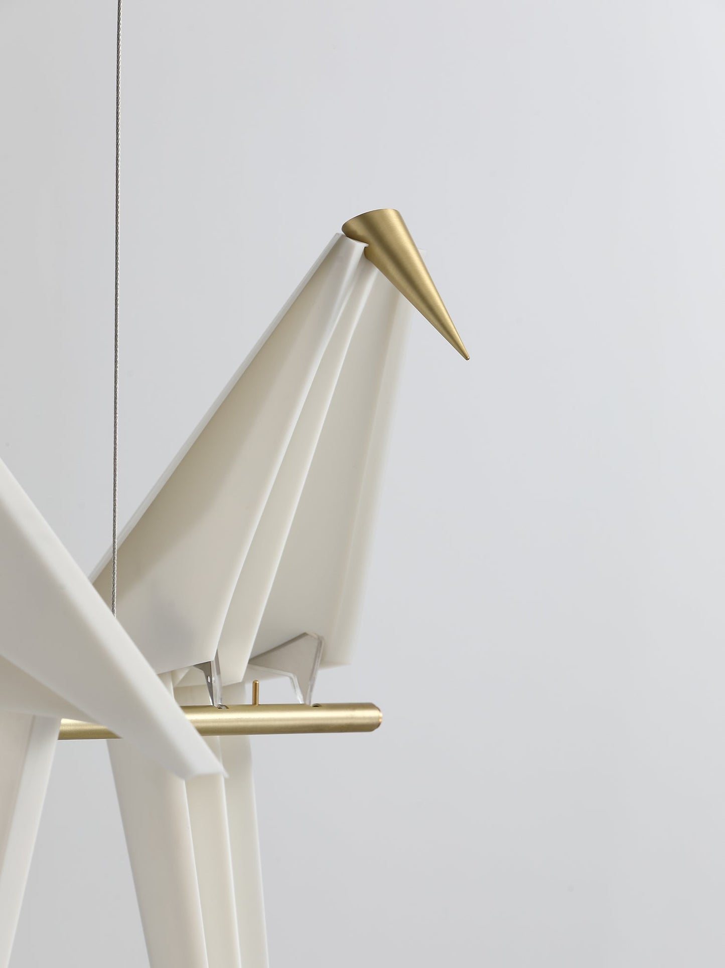 Paper Crane LED Chandelier with Warm Light