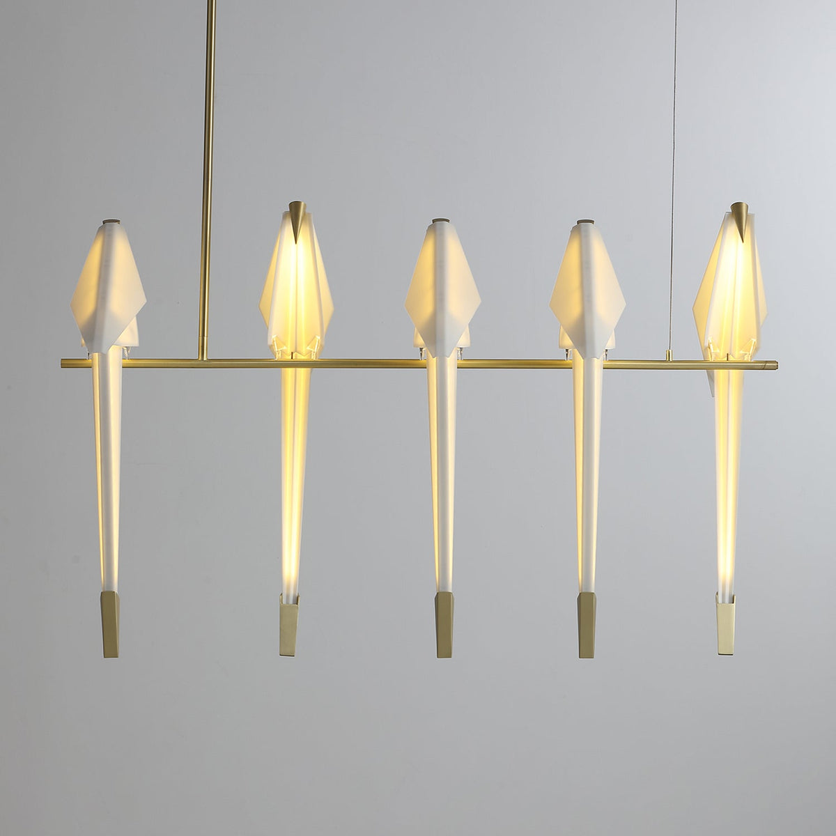 Paper Crane LED Chandelier with Warm Light