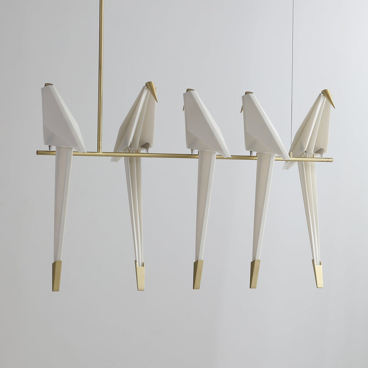 Paper Crane LED Chandelier with Warm Light
