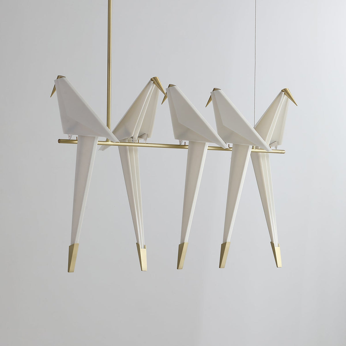 Paper Crane LED Chandelier with Warm Light