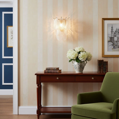 Glass Wall Sconce with Adjustable Light Direction