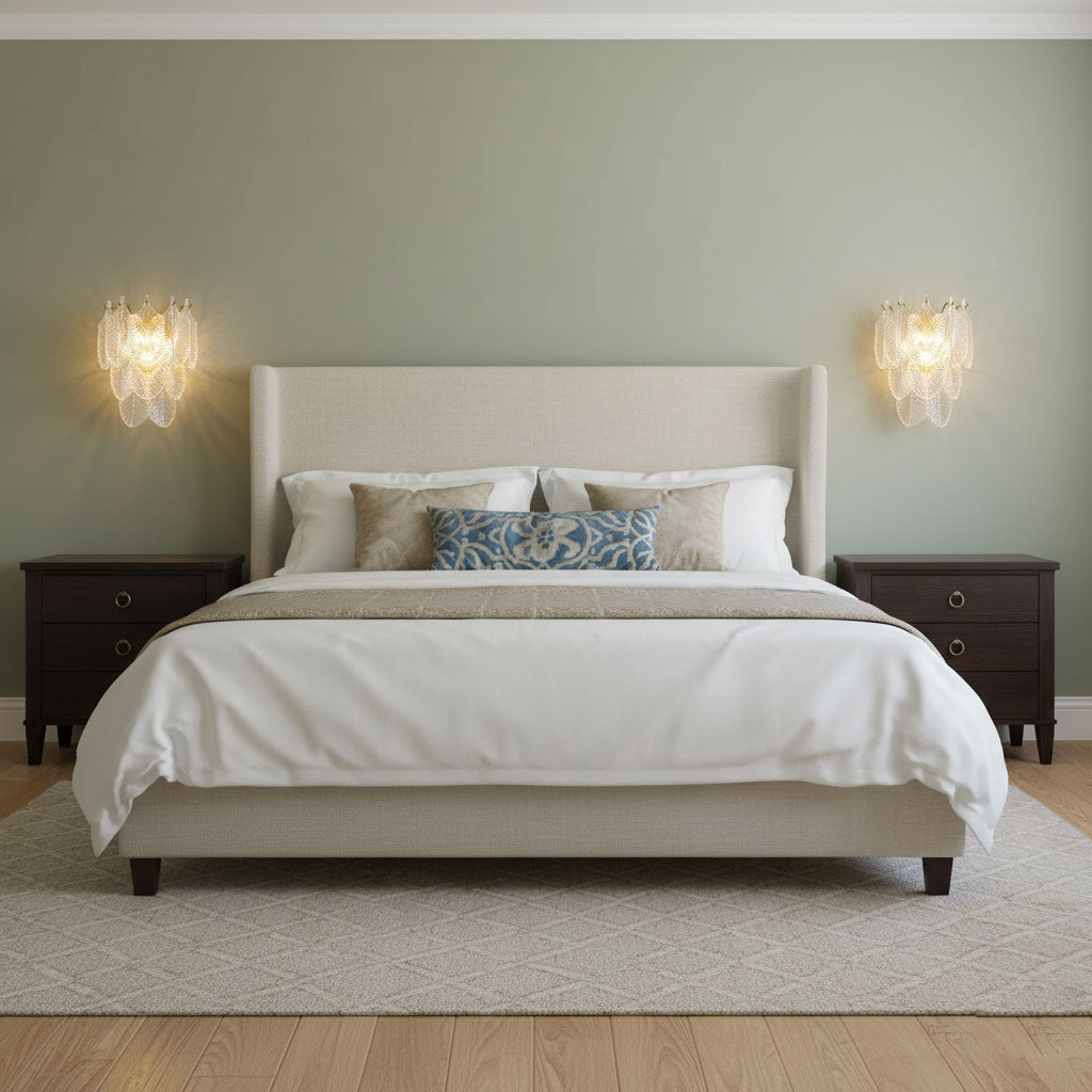 Glass Wall Sconce with Adjustable Light Direction