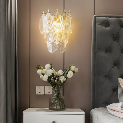 Glass Wall Sconce with Adjustable Light Direction — detail view