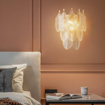 Glass Wall Sconce with Adjustable Light Direction