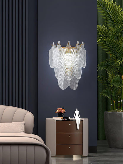 Glass Wall Sconce with Adjustable Light Direction