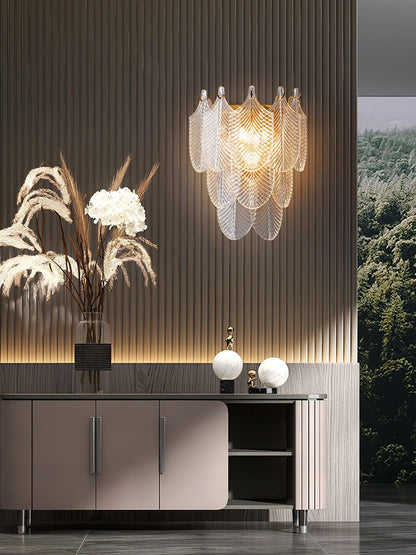 Glass Wall Sconce with Adjustable Light Direction