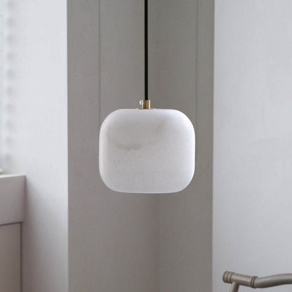 Alabaster Cluster Chandelier with Adjustable Brightness