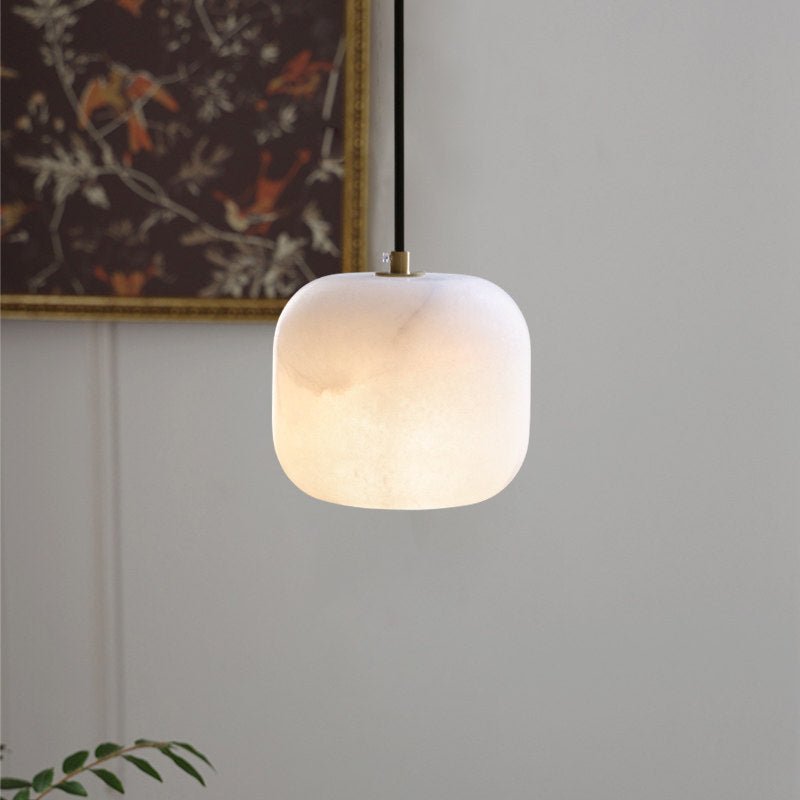 Alabaster Cluster Chandelier with Adjustable Brightness
