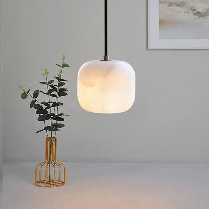 Alabaster Cluster Chandelier with Adjustable Brightness