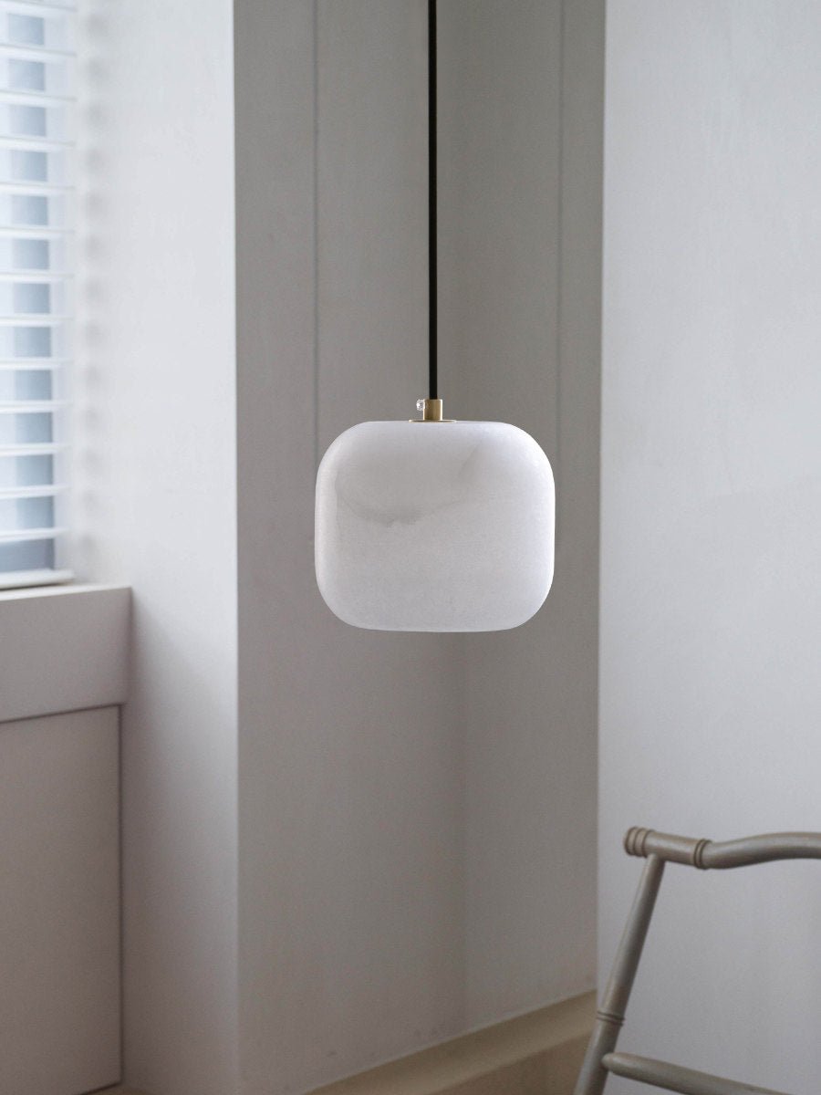 Alabaster Cluster Chandelier with Adjustable Brightness