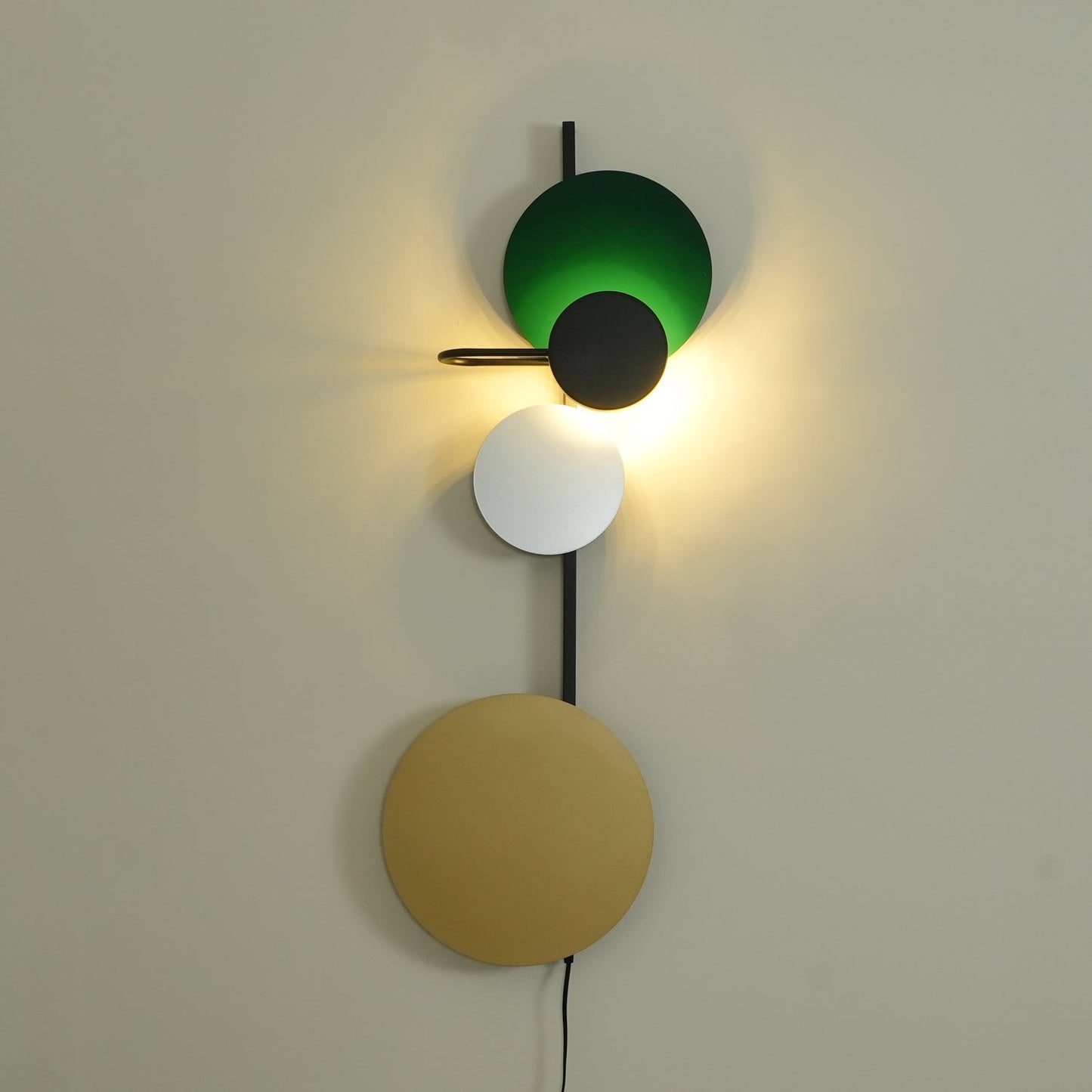 Orb Plug-In Wall Lamp with Adjustable Brightness — front view