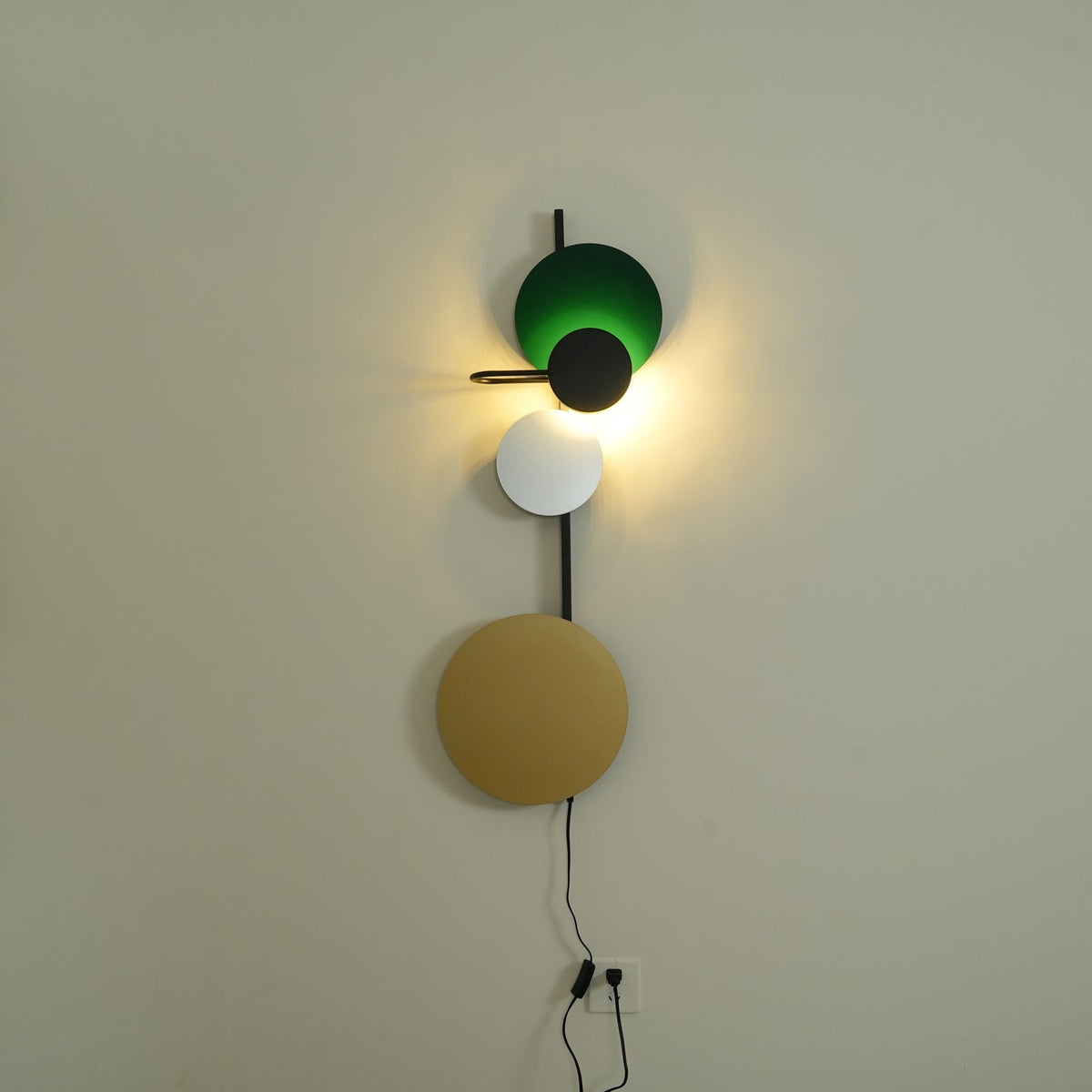 Orb Plug-In Wall Lamp with Adjustable Brightness