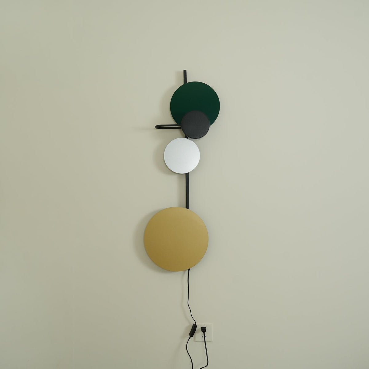 Orb Plug-In Wall Lamp with Adjustable Brightness