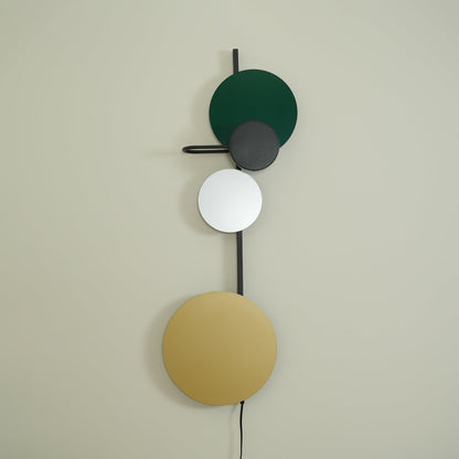 Orb Plug-In Wall Lamp with Adjustable Brightness — detail view