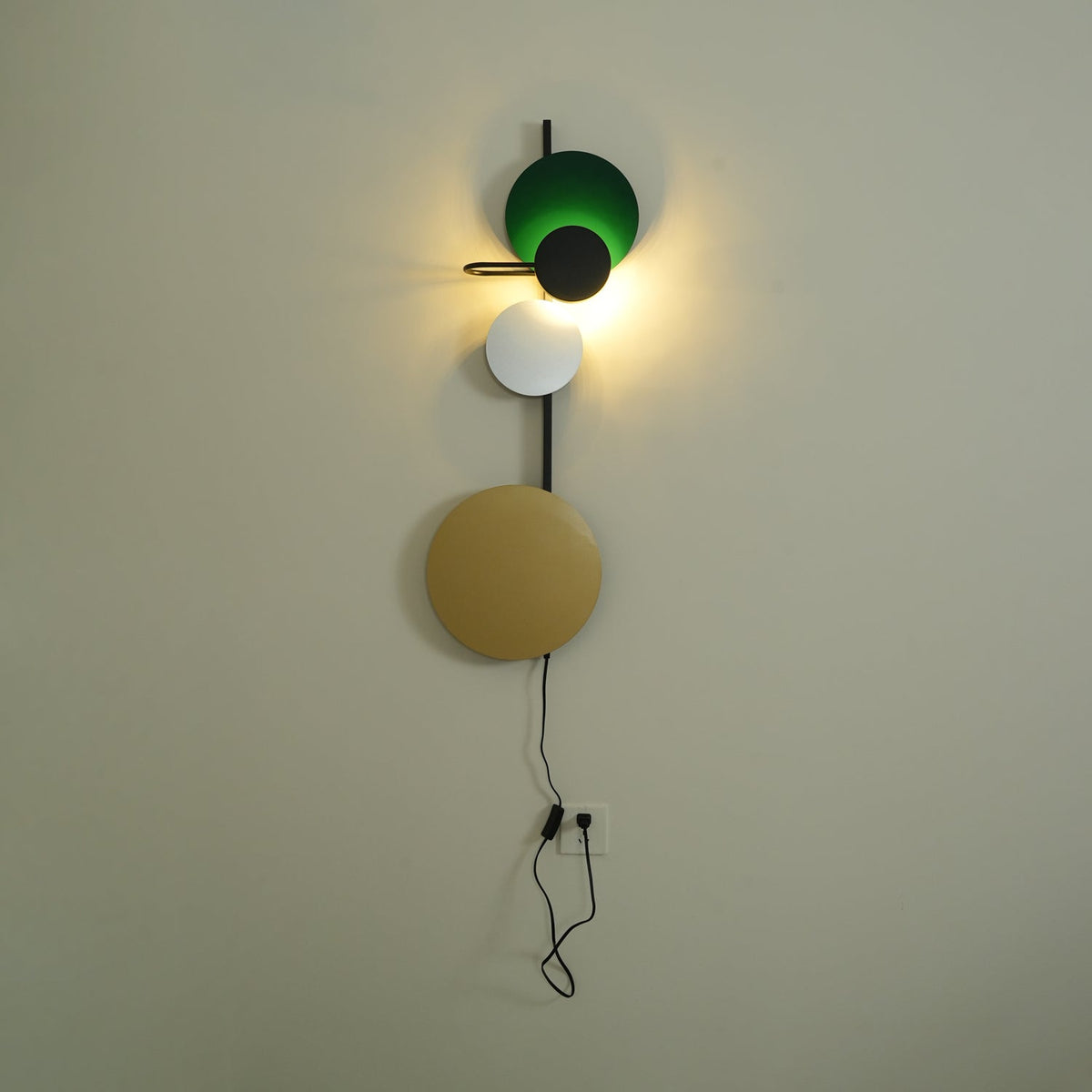 Orb Plug-In Wall Lamp with Adjustable Brightness