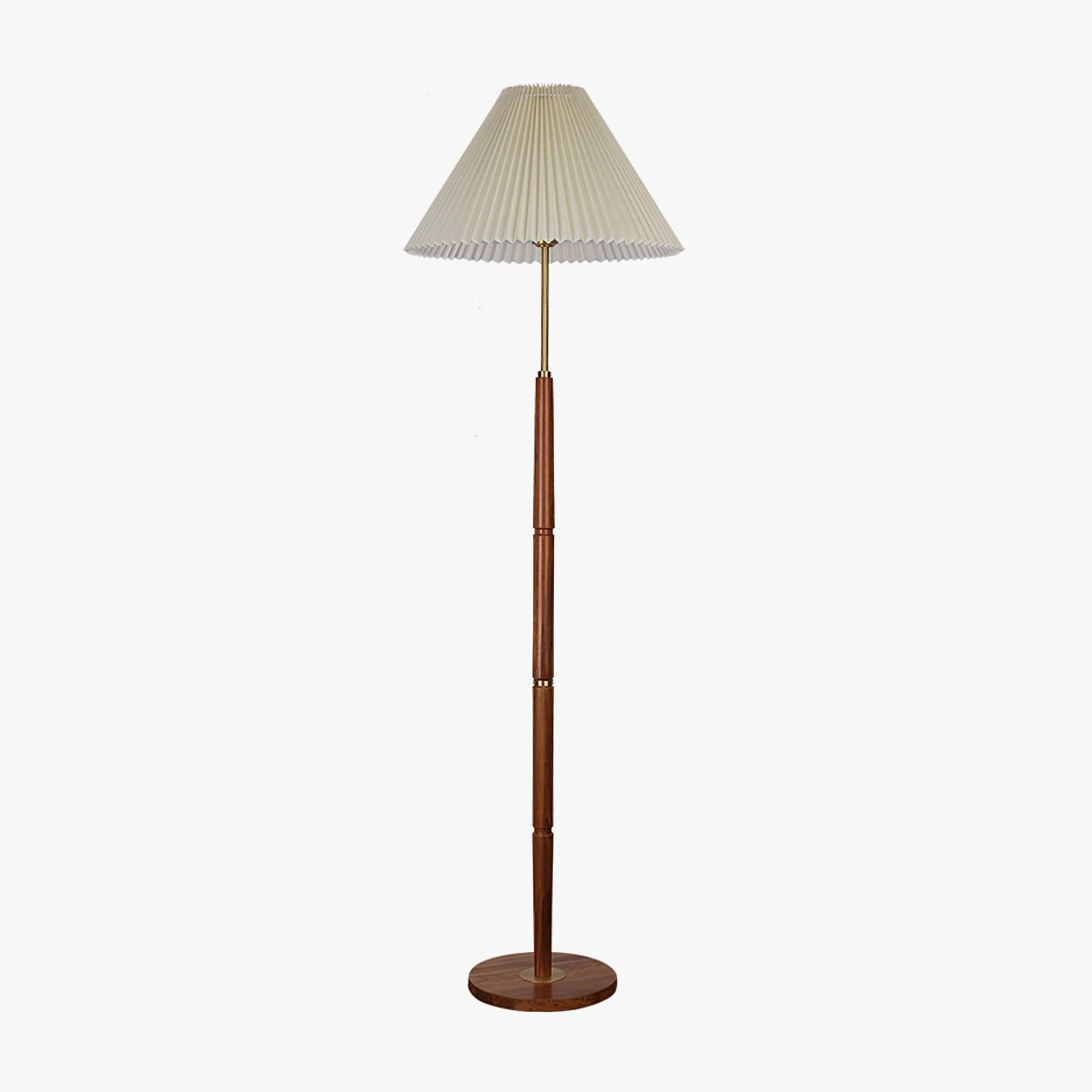 Pleated Floor Lamp with Adjustable Brightness — front view
