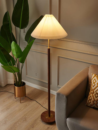 Pleated Floor Lamp with Adjustable Brightness