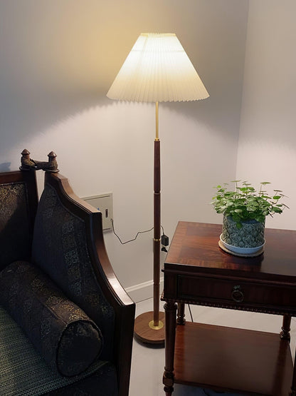 Pleated Floor Lamp with Adjustable Brightness