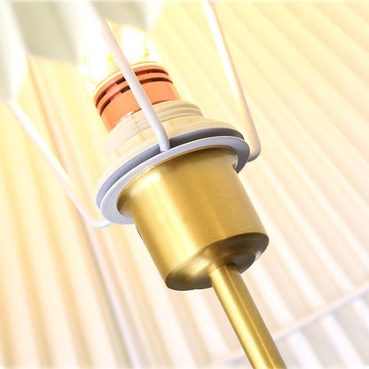Pleated Floor Lamp with Adjustable Brightness