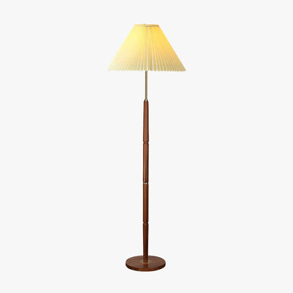 Pleated Floor Lamp with Adjustable Brightness — side view