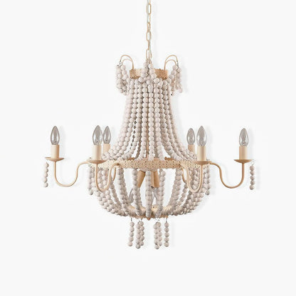 Modern Chandelier with Crystal Accents — side view