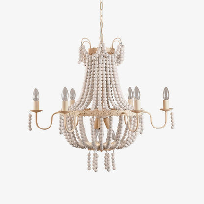Modern Chandelier with Crystal Accents — front view