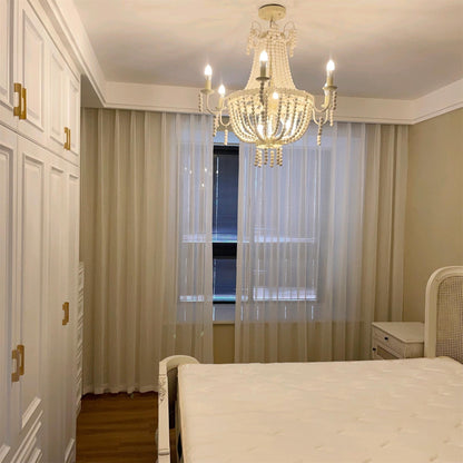 Modern Chandelier with Crystal Accents