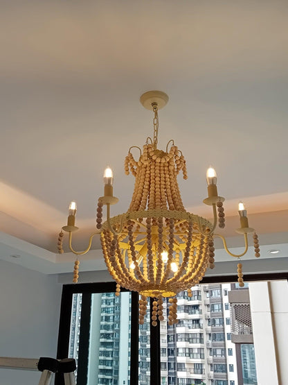 Modern Chandelier with Crystal Accents