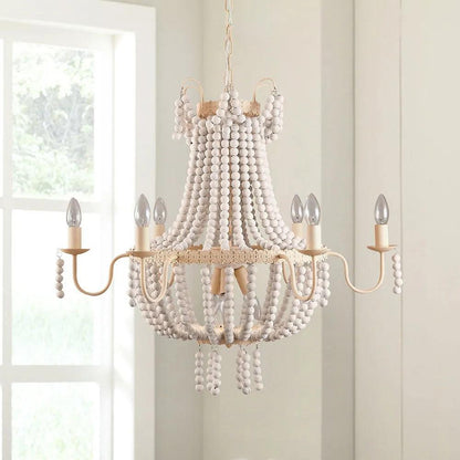 Modern Chandelier with Crystal Accents — alternate angle