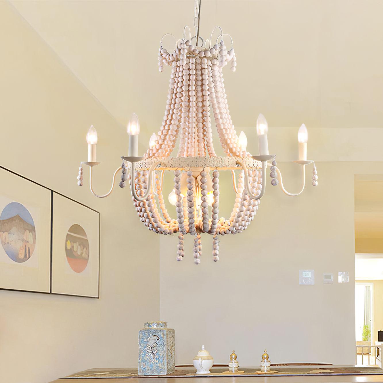 Modern Chandelier with Crystal Accents