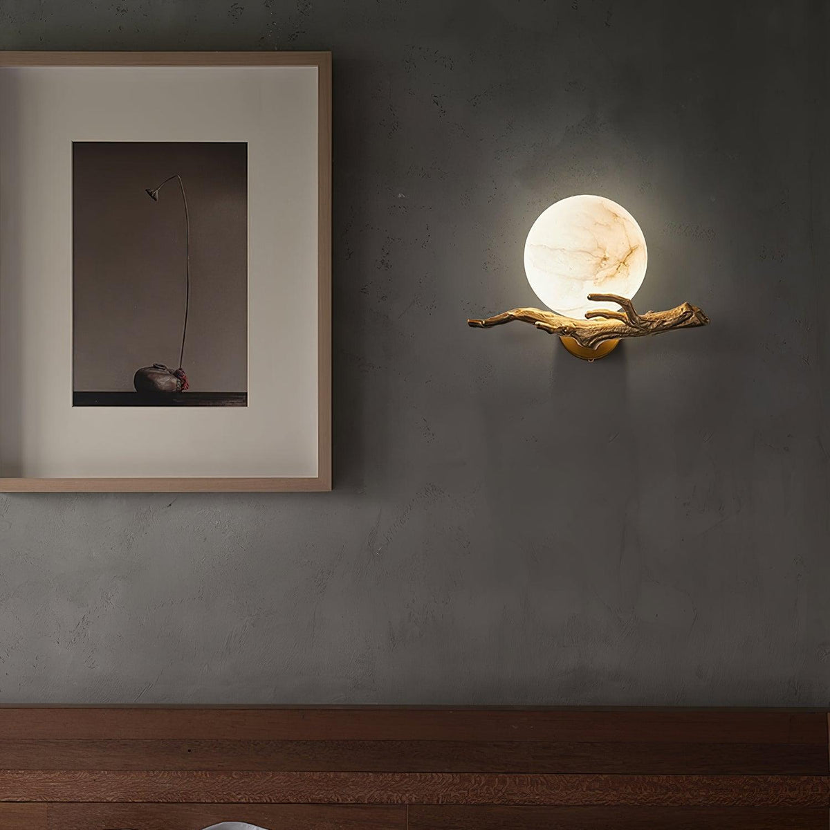 Retro Twig Wall Lamp, Adjustable Light Direction