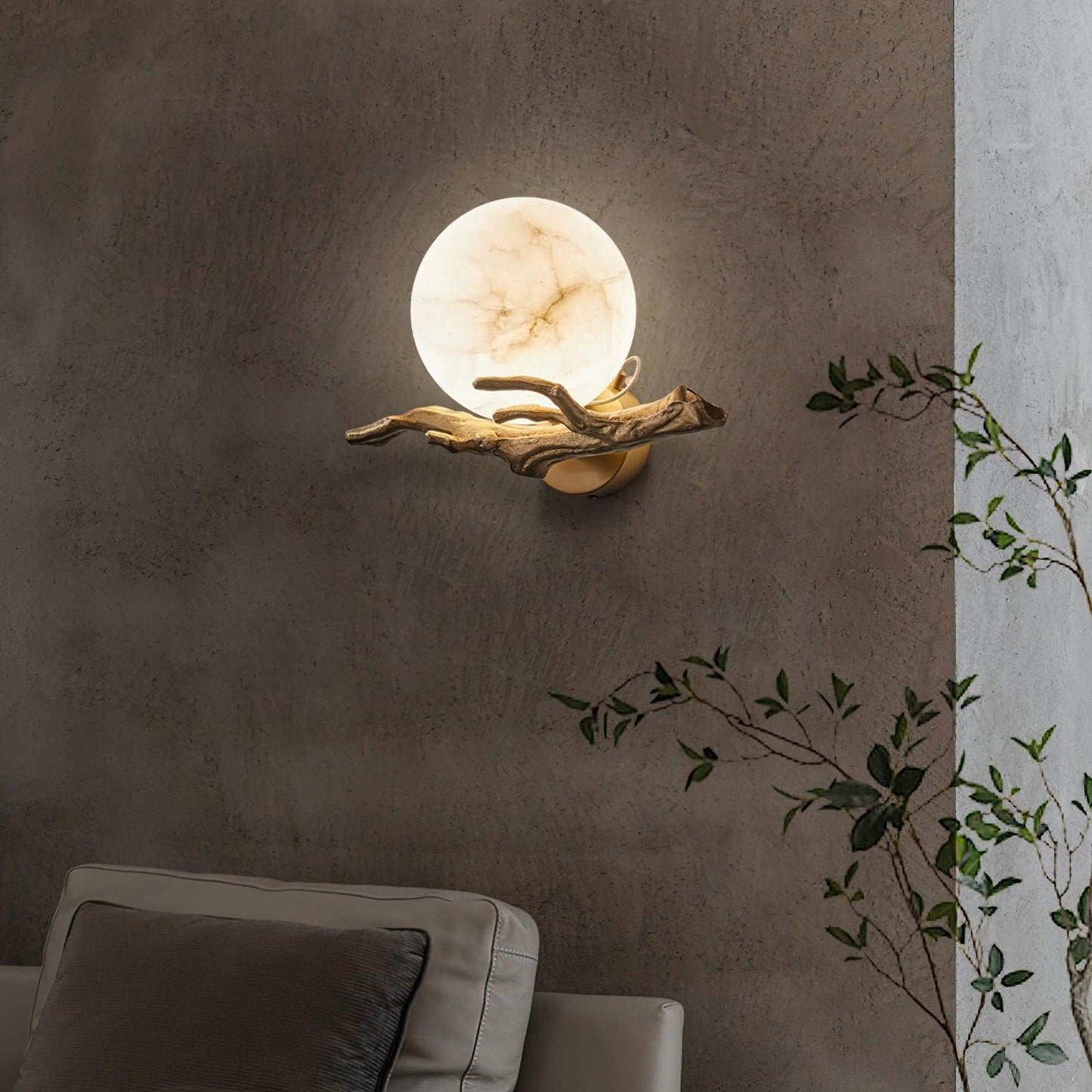 Retro Twig Wall Lamp, Adjustable Light Direction