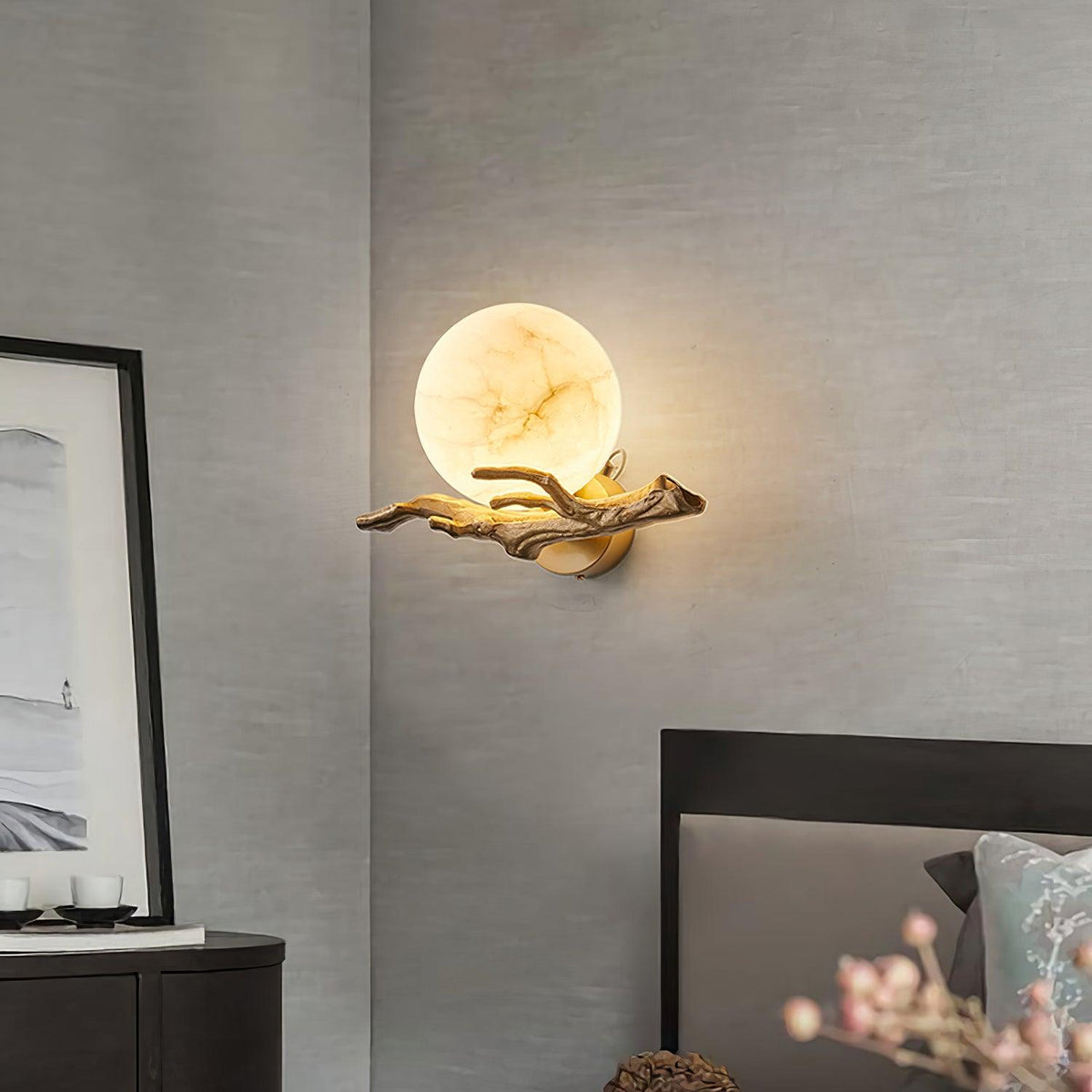 Retro Twig Wall Lamp, Adjustable Light Direction
