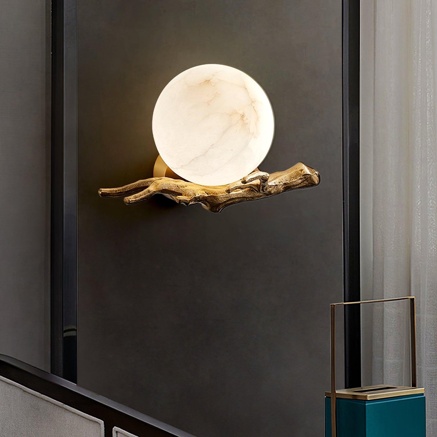 Retro Twig Wall Lamp, Adjustable Light Direction