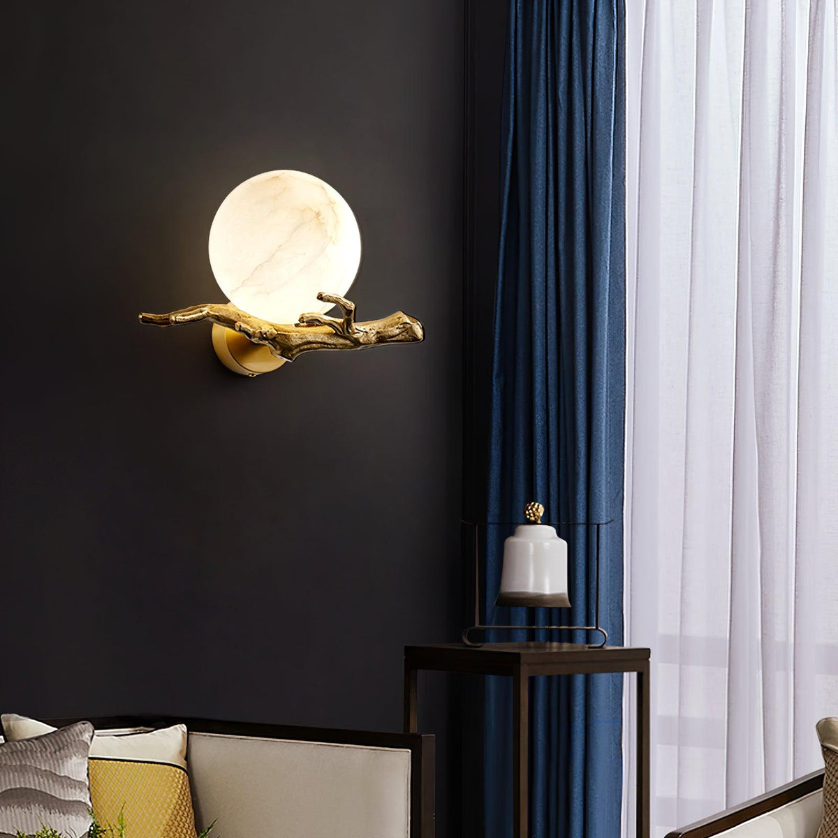 Retro Twig Wall Lamp, Adjustable Light Direction