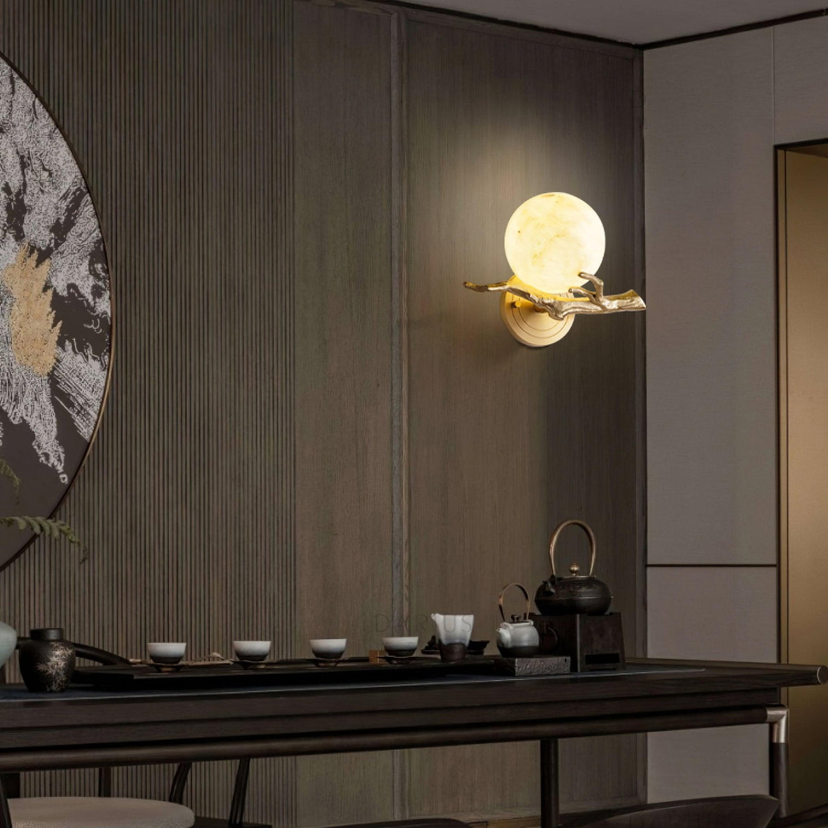 Retro Twig Wall Lamp, Adjustable Light Direction