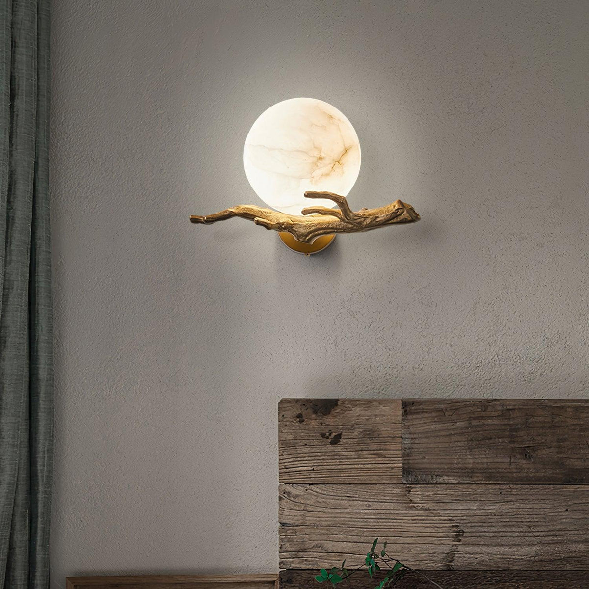 Retro Twig Wall Lamp, Adjustable Light Direction — alternate angle
