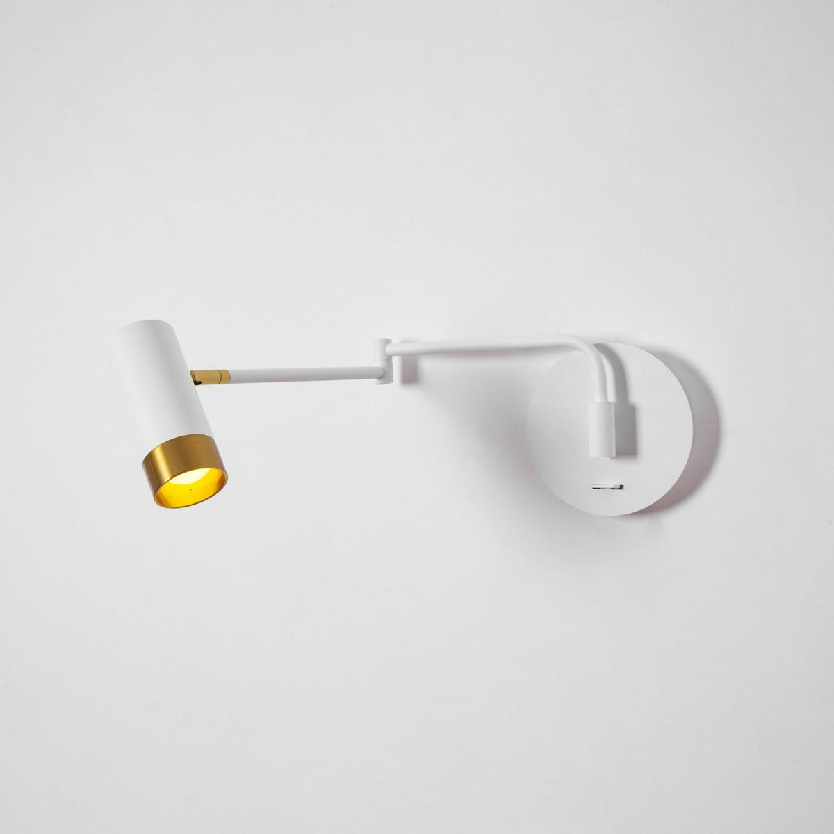 Ridge Arm Wall Lamp with Adjustable Angle