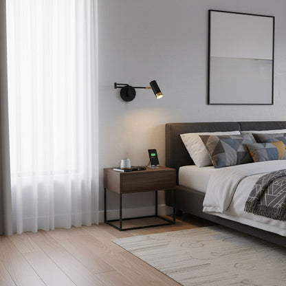 Ridge Arm Wall Lamp with Adjustable Angle