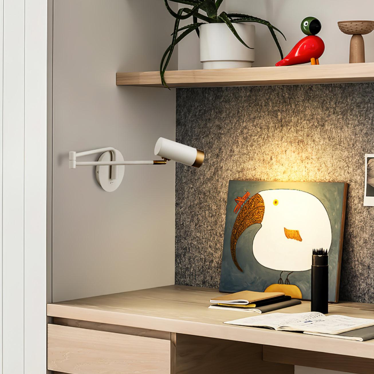 Ridge Arm Wall Lamp with Adjustable Angle