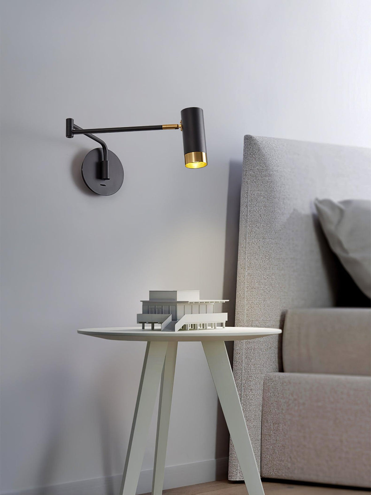 Ridge Arm Wall Lamp with Adjustable Angle