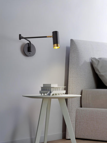 Ridge Arm Wall Lamp with Adjustable Angle