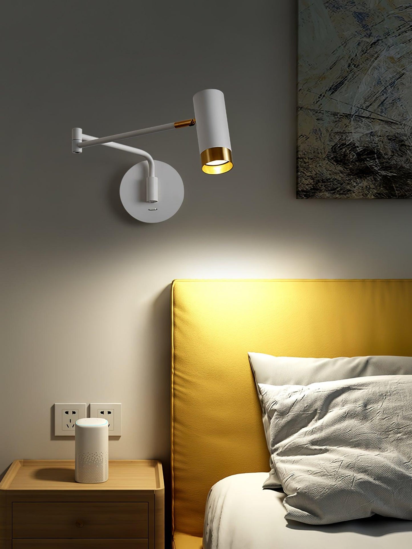 Ridge Arm Wall Lamp with Adjustable Angle