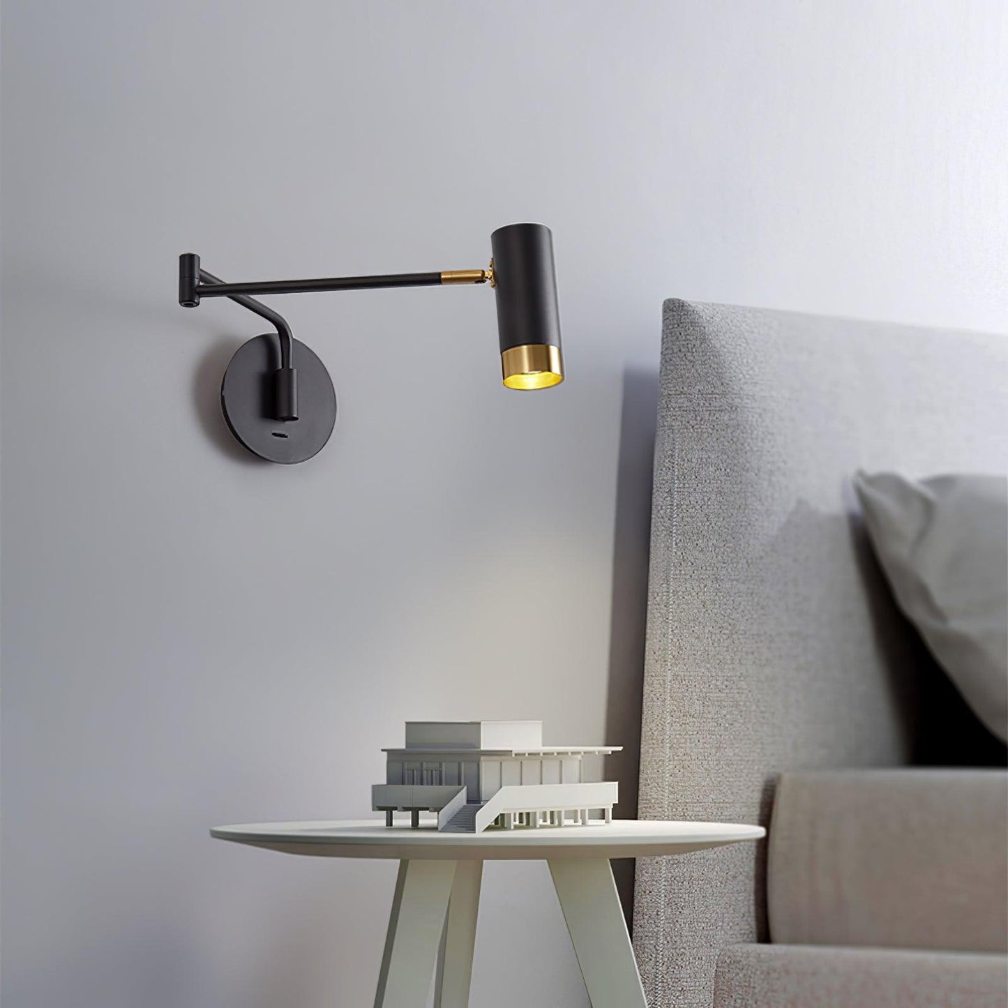 Ridge Arm Wall Lamp with Adjustable Angle