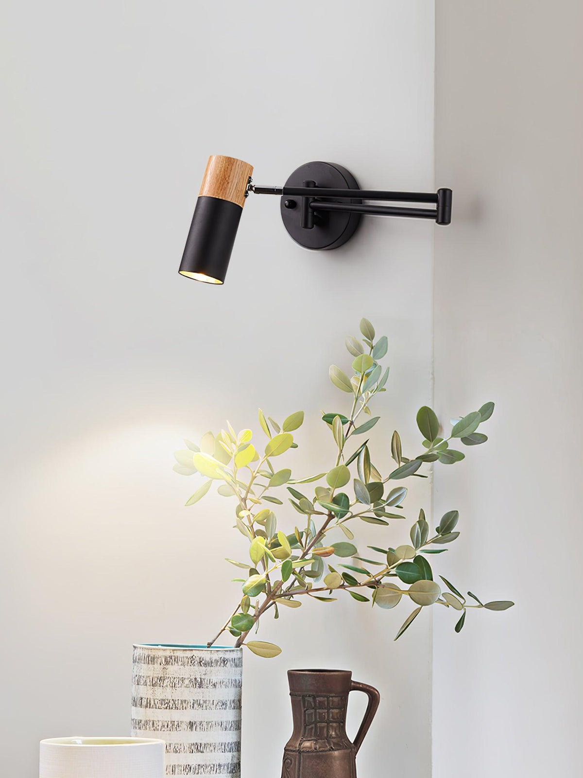 Ridge Arm Wall Lamp with Adjustable Angle